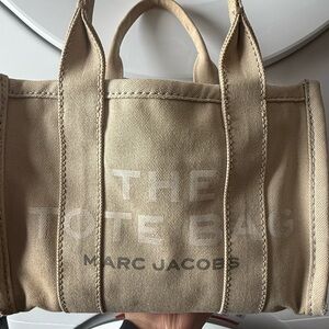 Marc Jacobs Beige Canvas Tote Bag